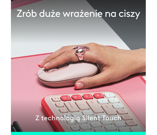 Logitech POP ICON Mouse różowa - 1276200 - zdjęcie 9